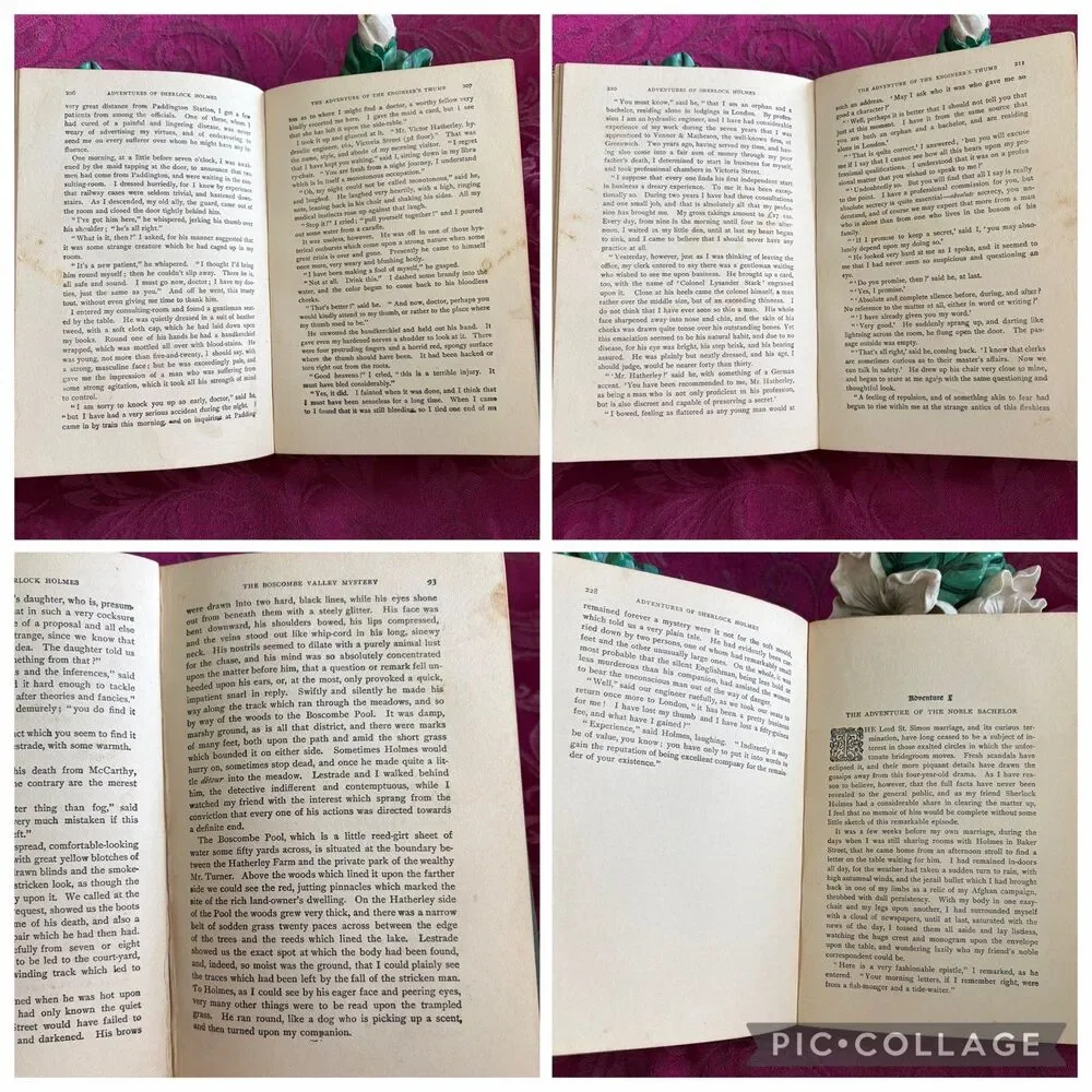 Ca 1920 Adventures of Sherlock Holmes by A. Conan Doyle, Illustrated (4)